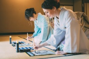 Private Japanese student shodo Calligraphy